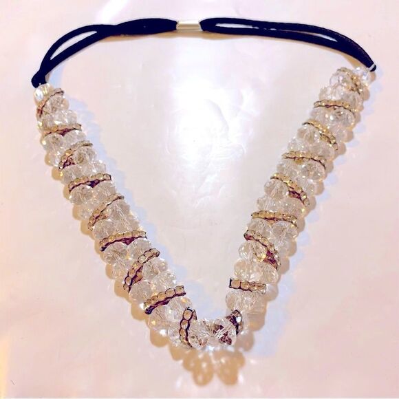 Sparkling Crystal Hair Band Hair Accessory OSFA Boho Gypsy Gorgeous - Picture 1 of 2
